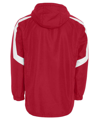 Holloway Men's Charger Hooded Jacket 229059 #color_Scarlet/ White