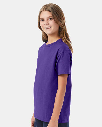 Hanes Authentic Youth T-Shirt 5450 #colormdl_Purple