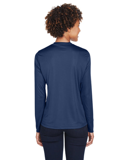 Team 365 Ladies' Zone Performance Long-Sleeve T-Shirt TT11WL #color_SPORT DARK NAVY