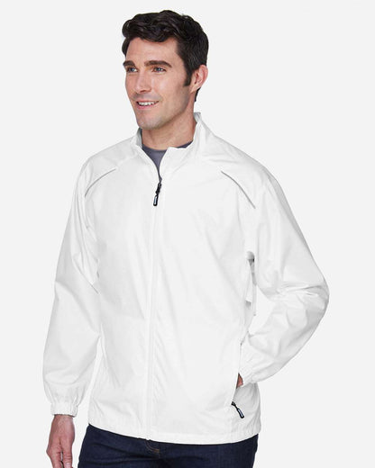 CORE365 Men's Techno Lite Motivate Unlined Lightweight Jacket 88183 #colormdl_White