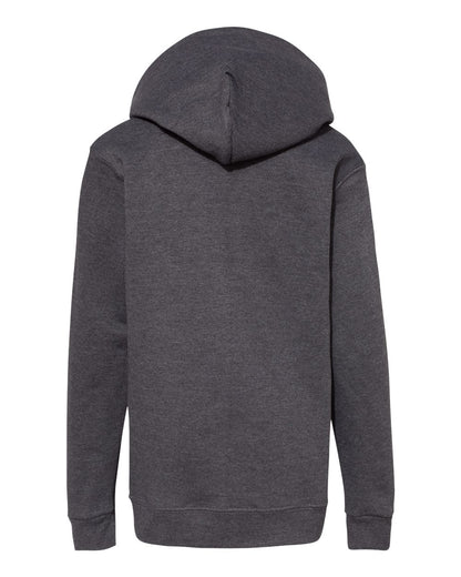 Hanes Youth EcoSmart® Hooded Sweatshirt P473 #color_Charcoal Heather