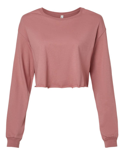 BELLA + CANVAS FWD Fashion Women's Crop Long Sleeve Tee 6501 #color_Mauve