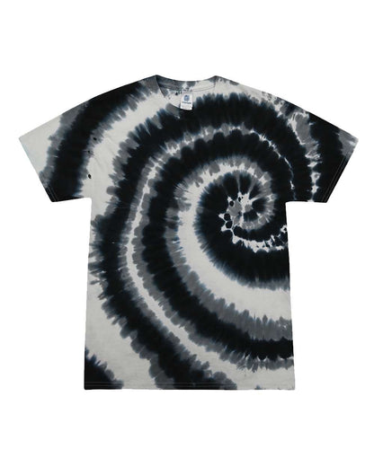 Colortone Youth Multi-Color Tie-Dyed T-Shirt 1000Y #color_Swirl Black