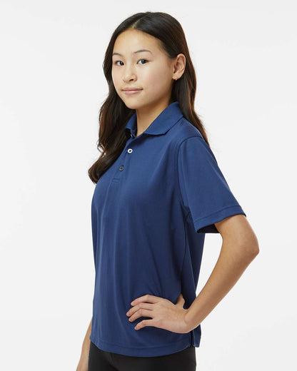 Paragon Youth Saratoga Performance Mini Mesh Polo 108Y #colormdl_Navy