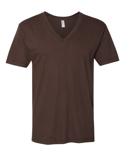 American Apparel Unisex Fine Jersey V-Neck Tee 2456W #color_Brown