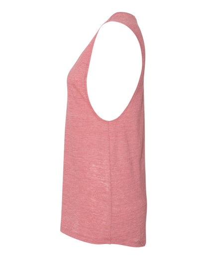 BELLA + CANVAS Women's Flowy Scoop Muscle Tank 8803 #color_Mauve Marble