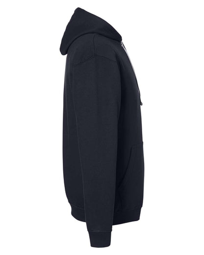 AWDis Unisex Midweight Varsity Contrast Hooded Sweatshirt JHA003 #color_French Navy/ Heather Grey