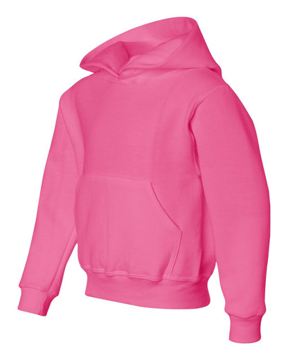 JERZEES Youth NuBlend® Hooded Sweatshirt 996YR #color_Neon Pink