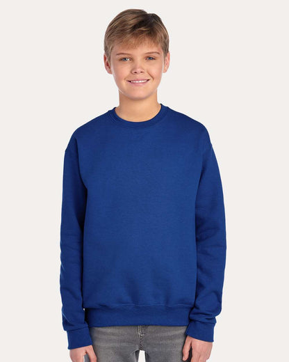 JERZEES Youth NuBlend® Crewneck Sweatshirt 562BR #colormdl_Royal