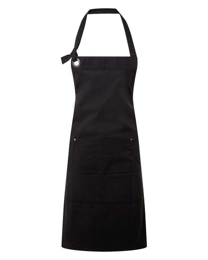 Artisan Collection by Reprime Calibre Heavy Cotton Canvas Pocket Apron RP137 #color_Black