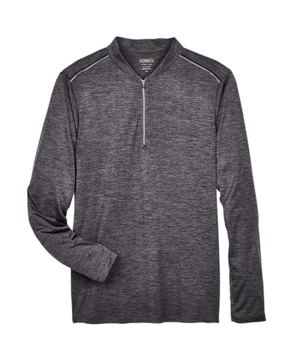 CORE365 Men's Kinetic Performance Quarter-Zip Pullover CE401 #color_Carbon/ Black