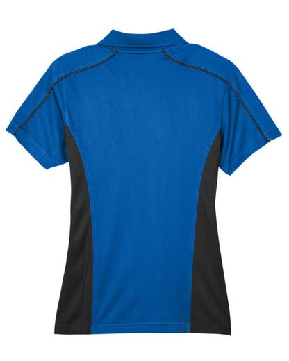 Extreme Women's Eperformance Fuse Snag Protection Plus Colorblock Polo 75113 #color_True Royal/ Black