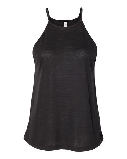 BELLA + CANVAS Women's Flowy High-Neck Tank 8809 #color_Black