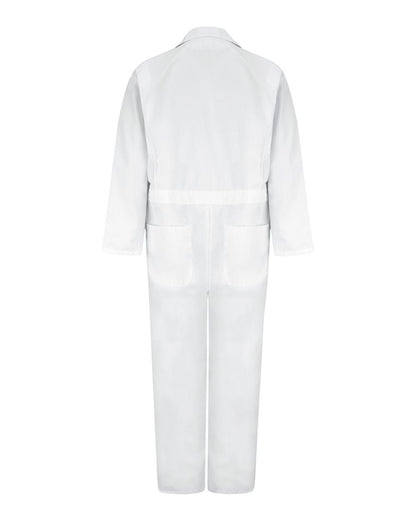 Red Kap Men's Twill Action Back Coverall CT16 #color_White