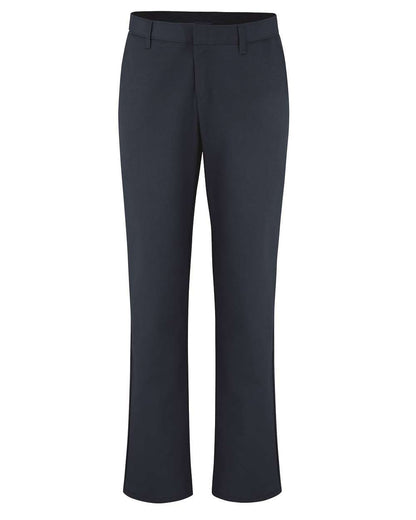 Dickies Women's Industrial Flat Front Pants FP92 #color_Navy - 37 Unhemmed
