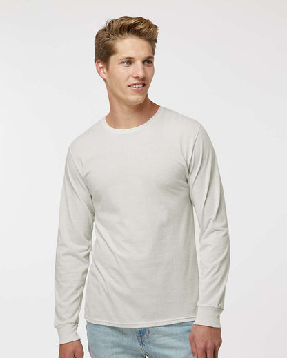 Russell Athletic Unisex Dri Power® CVC Performance Long Sleeve T-Shirt 64LTTM #colormdl_Vintage White