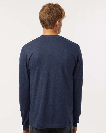 Tultex Unisex Fine Jersey Long Sleeve T-Shirt 202LS #colormdl_Heather Denim