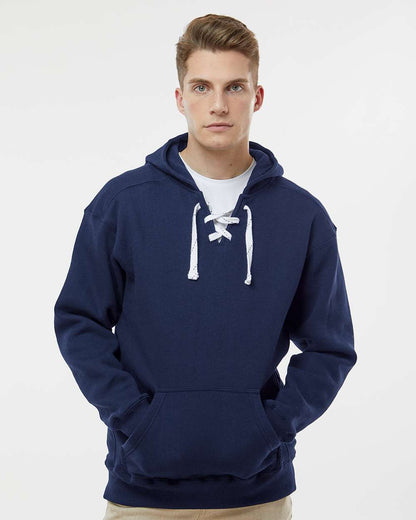 J. America Men's Sport Lace Hooded Sweatshirt 8830 #colormdl_True Navy