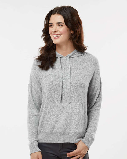 Boxercraft Women's Cuddle Fleece Hooded Pullover BW1501 #colormdl_Oxford Heather