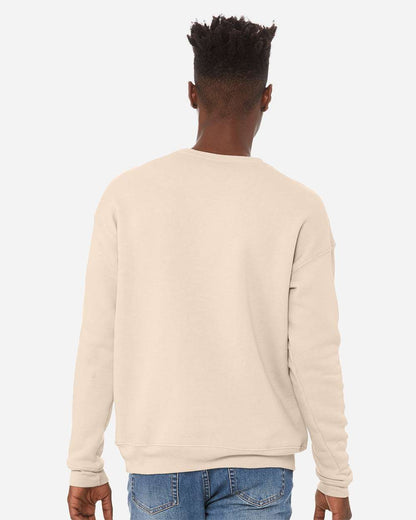 BELLA + CANVAS Unisex Sponge Fleece Drop Shoulder Crewneck Sweatshirt 3945 #colormdl_Heather Dust