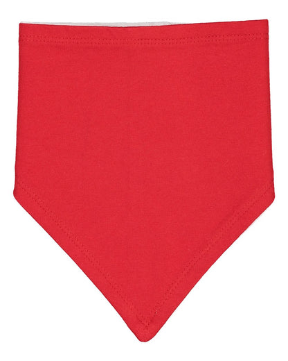 Rabbit Skins Infant Premium Jersey Bandana Bib 1012 #color_Red/ White