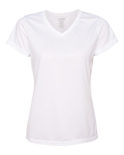 Augusta Sportswear Women's Nexgen Wicking V-Neck T-Shirt 1790 #color_White