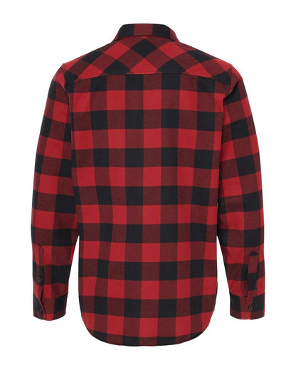 Independent Trading Co. Flannel Shirt EXP50F #color_Red/ Black