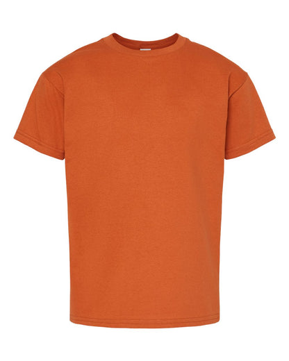 Hanes Essential-T Youth T-Shirt 5480 #color_Texas Orange