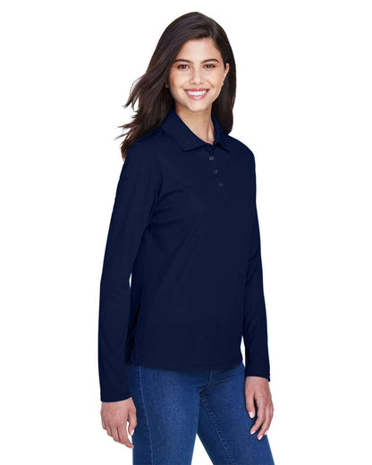 CORE365 Women's Pinnacle Performance Long Sleeve Piqué Polo 78192 #colormdl_Classic Navy