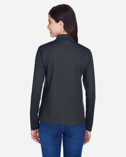CORE365 Women's Pinnacle Performance Long Sleeve Piqué Polo 78192 #colormdl_Carbon