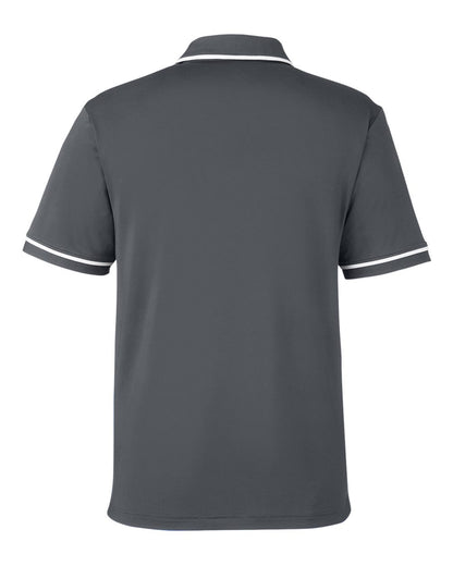 Under Armour Men's Tipped Teams Performance Polo 1376904 #color_CS Grey Light Heather/ White