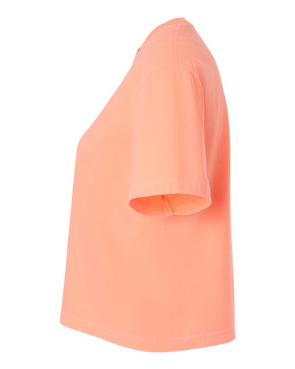 Comfort Colors Women's Garment-Dyed Heavyweight Boxy T-Shirt 3023CL #color_Neon Cantaloupe