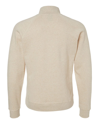 J. America Men's Triblend Quarter-Zip Sweatshirt 8869 #color_Oatmeal Triblend