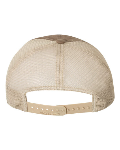 Richardson Garment-Washed Trucker Cap 111 #color_Driftwood/ Khaki