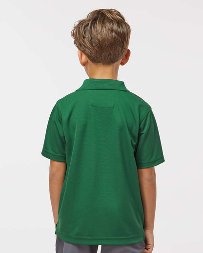 Paragon Youth Saratoga Performance Mini Mesh Polo 108Y #colormdl_Hunter Green