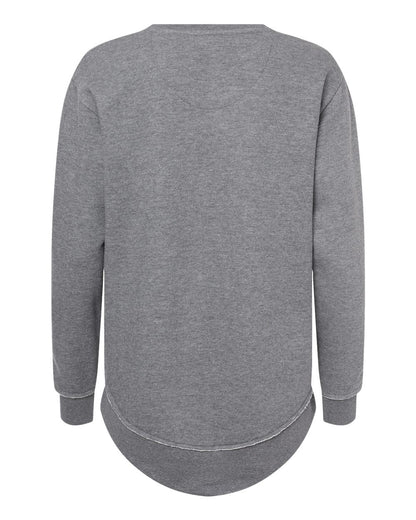 LAT Women's Weekend Fleece Crewneck Sweatshirt 3525 #color_Granite Heather