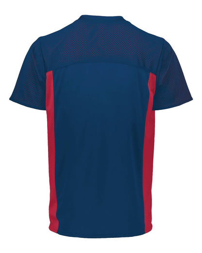 Augusta Sportswear Youth Reversible Flag Football Jersey 265 #color_Navy/ Scarlet