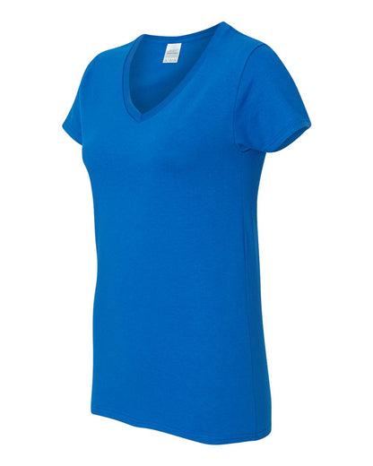 Gildan Women's Heavy Cotton™ V-Neck T-Shirt 5V00L #color_Royal