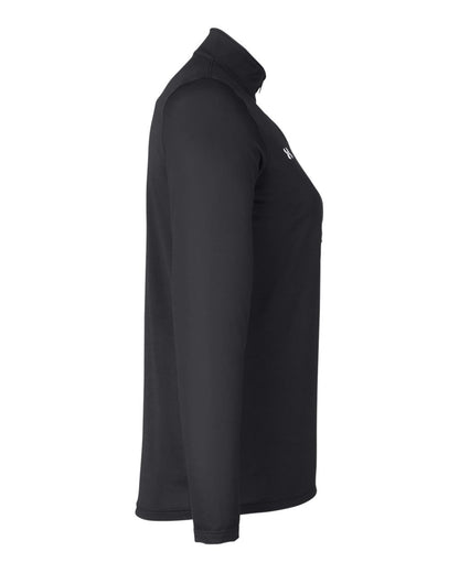 Under Armour Women's Team Tech™ Half-Zip Pullover 1376862 #color_Black/ White