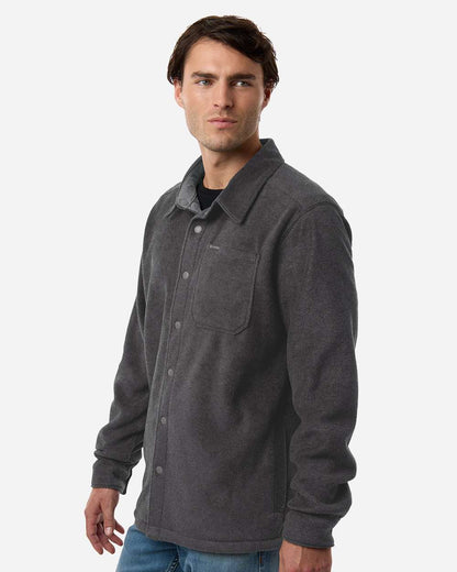 Columbia Men's Steens Mountain™ Solid Shirt Jacket 212371 #colormdl_Charcoal Grey Heather