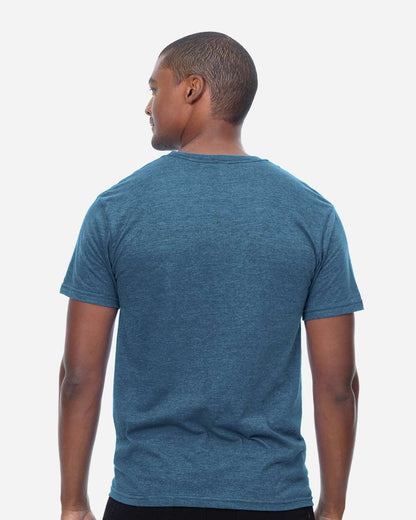 Threadfast Apparel Unisex Epic CVC T-Shirt T1001 #colormdl_Heather Steel Blue