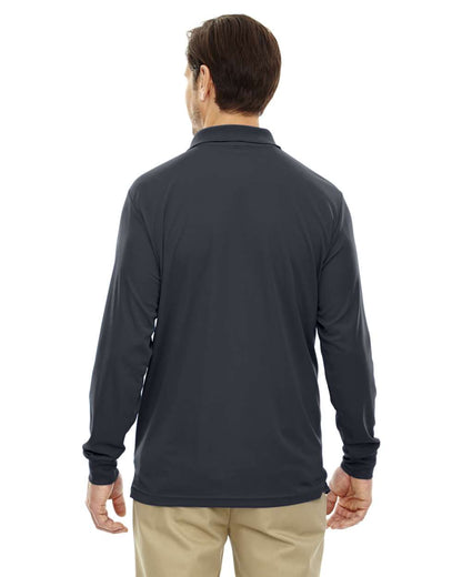 CORE365 Men's Tall Pinnacle Performance Long Sleeve Piqué Polo 88192T #colormdl_Carbon