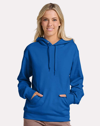 JERZEES Unisex Ultimate CVC Hooded Sweatshirt IC49MR #colormdl_Royal