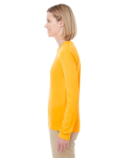 UltraClub Women's Cool & Dry Performance Long Sleeve Top 8622W #colormdl_Gold