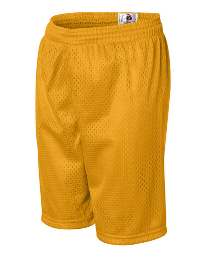 Badger Youth Pro Mesh 6" Shorts 2207 #color_Gold