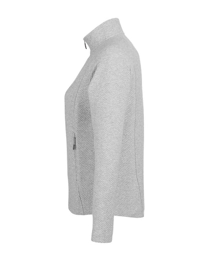 North End Women's Spirit Textured Full-Zip NE727W #color_Platinum Heather
