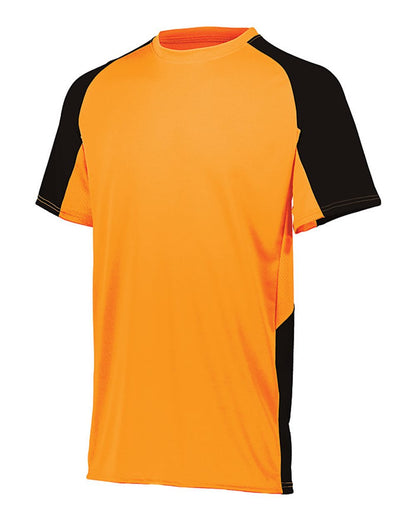 Augusta Sportswear Youth Cutter Jersey 1518 #color_Power Orange/ Black