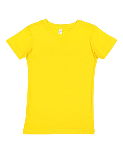 LAT Girls' Fine Jersey Tee 2616 #color_Yellow