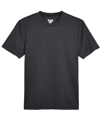 Team 365 Youth Sonic Heather Performance T-Shirt TT11HY #color_Black Heather