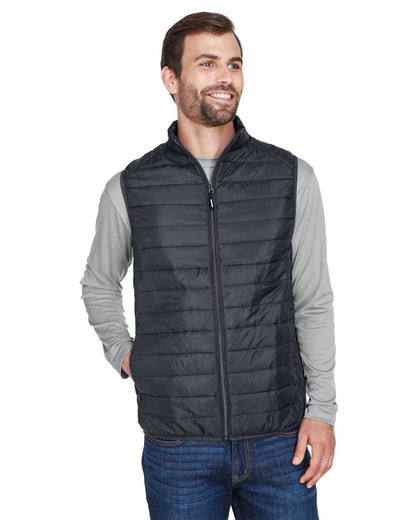 CORE365 Men's Prevail Packable Puffer Vest CE702 #colormdl_Carbon